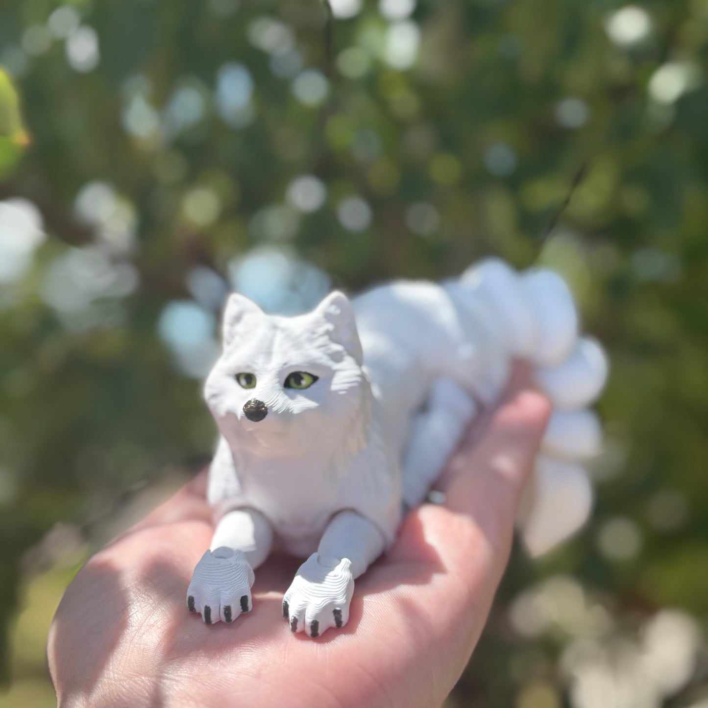 🌟 Introducing the Amazing 3D Printed Arctic Fox Figure! 🌟