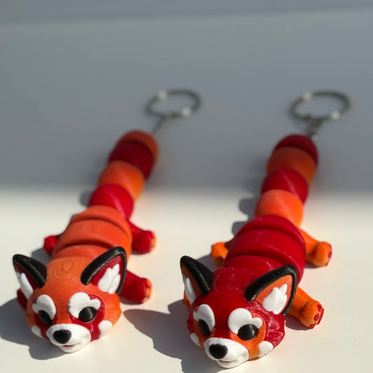 🐾 Flexi Red Panda Keychain 🐾