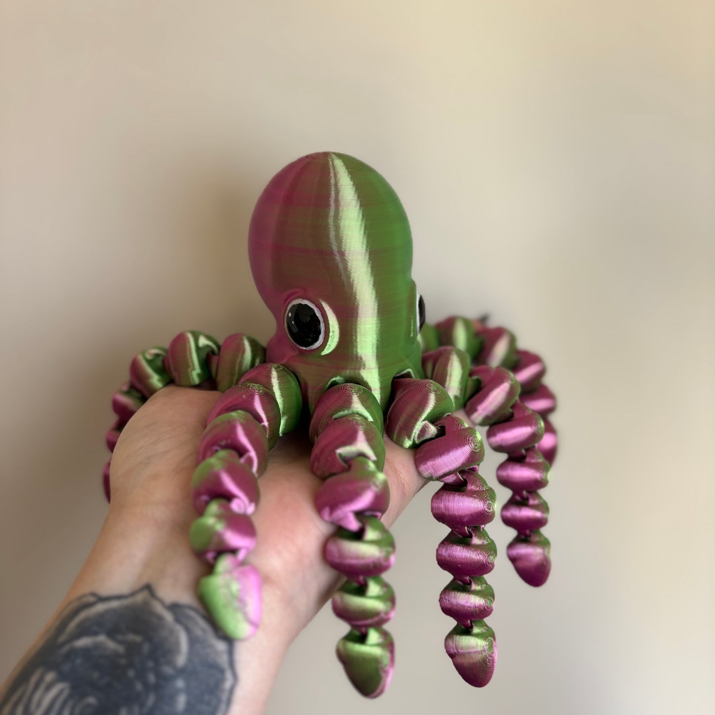 💜💚🐙Introducing Our Adorable Purple Green Flexi Octopus! 🐙💜💚