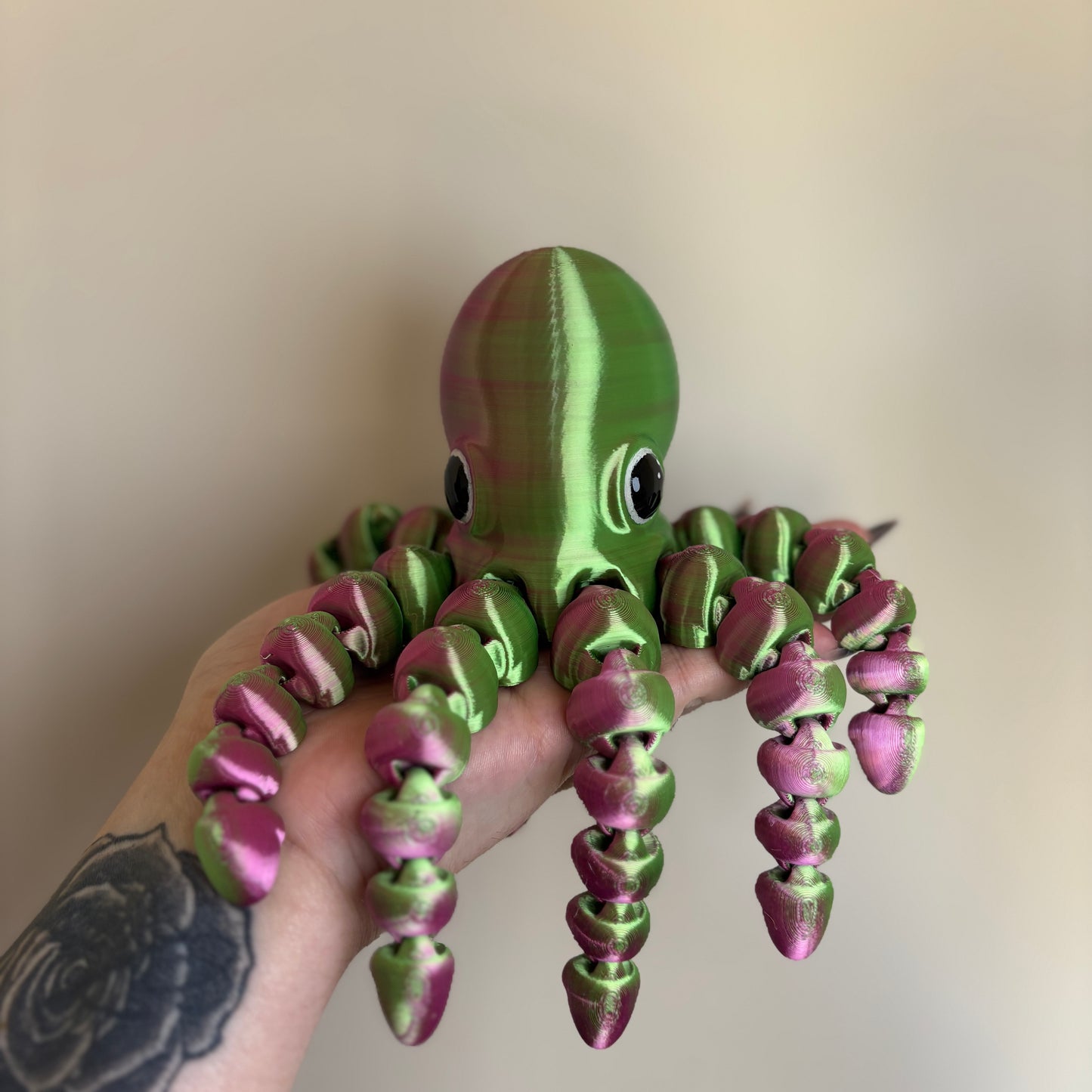 💜💚🐙Introducing Our Adorable Purple Green Flexi Octopus! 🐙💜💚