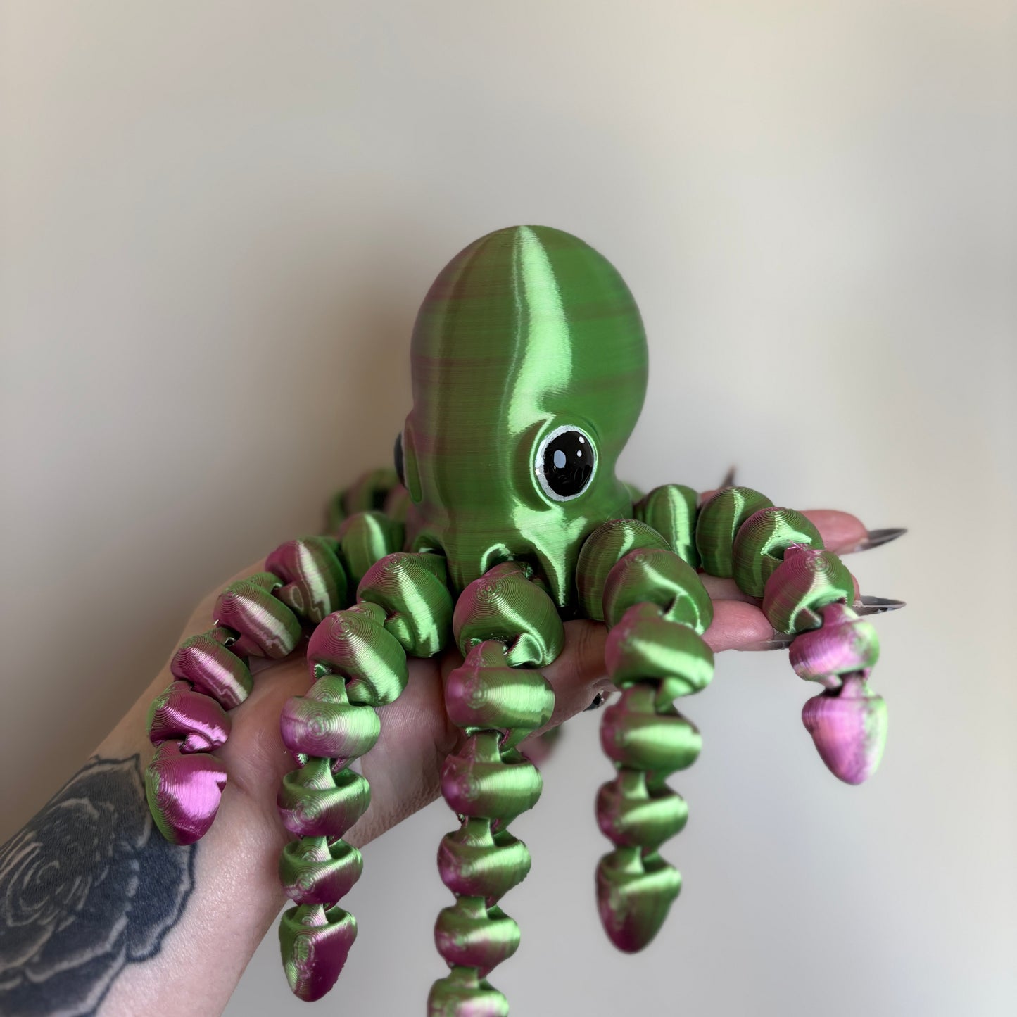 💜💚🐙Introducing Our Adorable Purple Green Flexi Octopus! 🐙💜💚