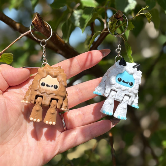 ❄️👣 Bigfoot & Yeti Cryptid Keychains – Uncover the Cutest Myths! 👣❄️