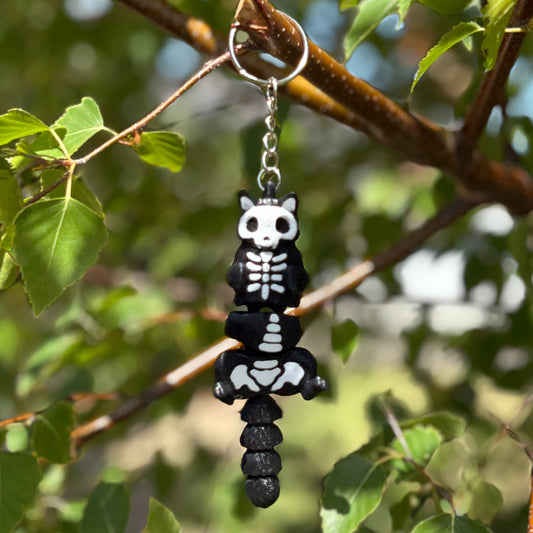 💀 Skeleton Cat Keychain – Spooky, Adorable, and Purrfectly Cute! 🐾